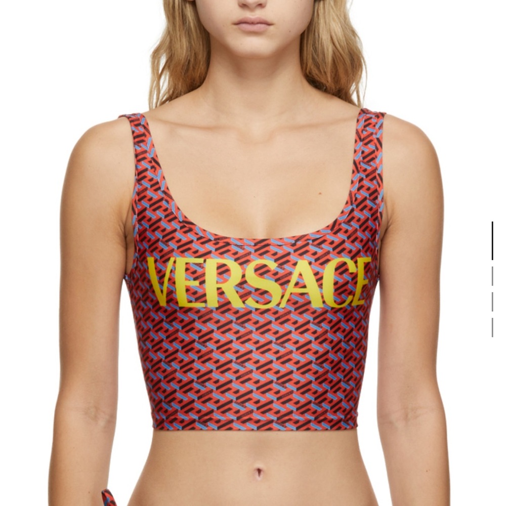 Versace swim top